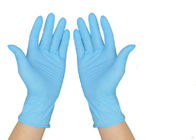 Misstap Bestand blauwe beschikbare handschoenen, de Steriele Flexibele verrichting van Nitrilhandschoenen leverancier