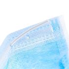 De in te ademen Beschikbare Blauwe Earloop-Filtratie met 3 lagen van het Gezichtsmasker vermindert Besmettingen leverancier