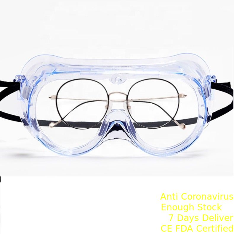 Volledig het Ingesloten Medische het Druppeltjevirus van Veiligheidsbeschermende brillen Beschermende Verhinderen leverancier