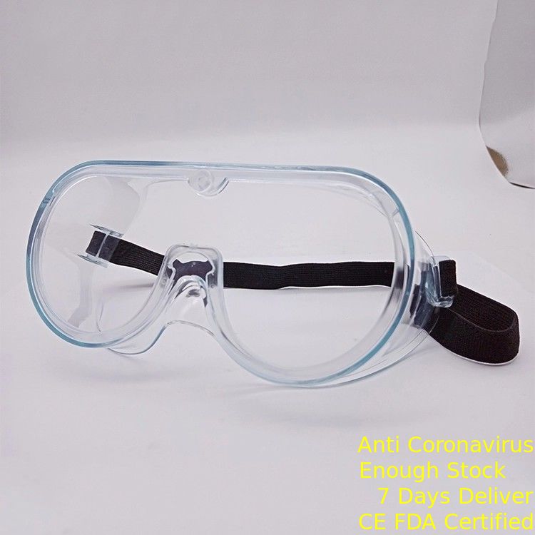 Van de de Beschermende brillen Dubbel Laag van de douane Medisch Veiligheid de Lens Wit Kader van PC Anti - plons leverancier