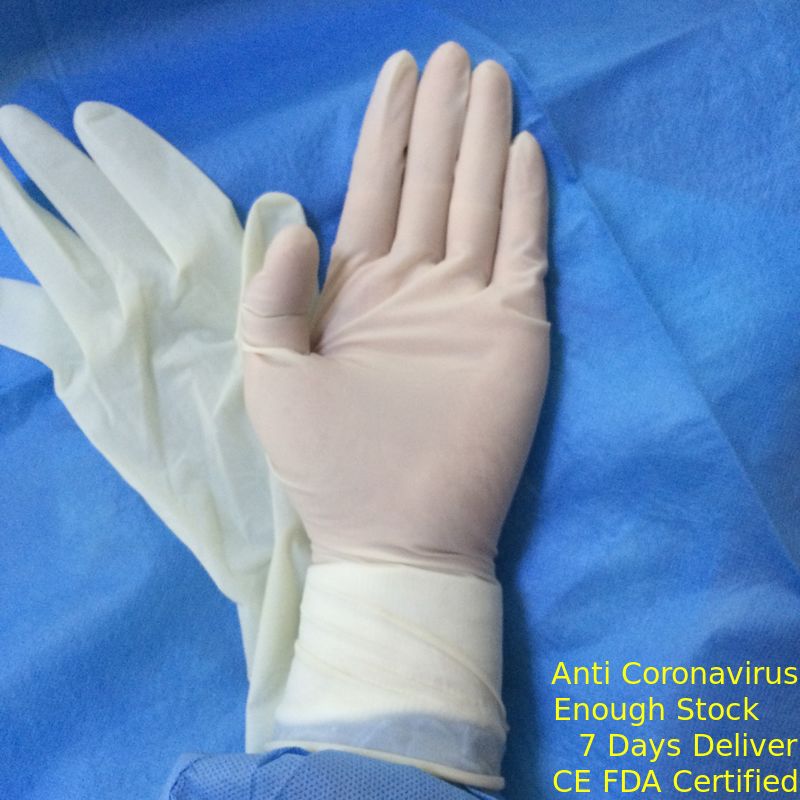 100% natuurlijke Steriele het Poeder Vrije Gemakkelijk van Latex Beschikbare Chirurgische Handschoenen te doordringen leverancier