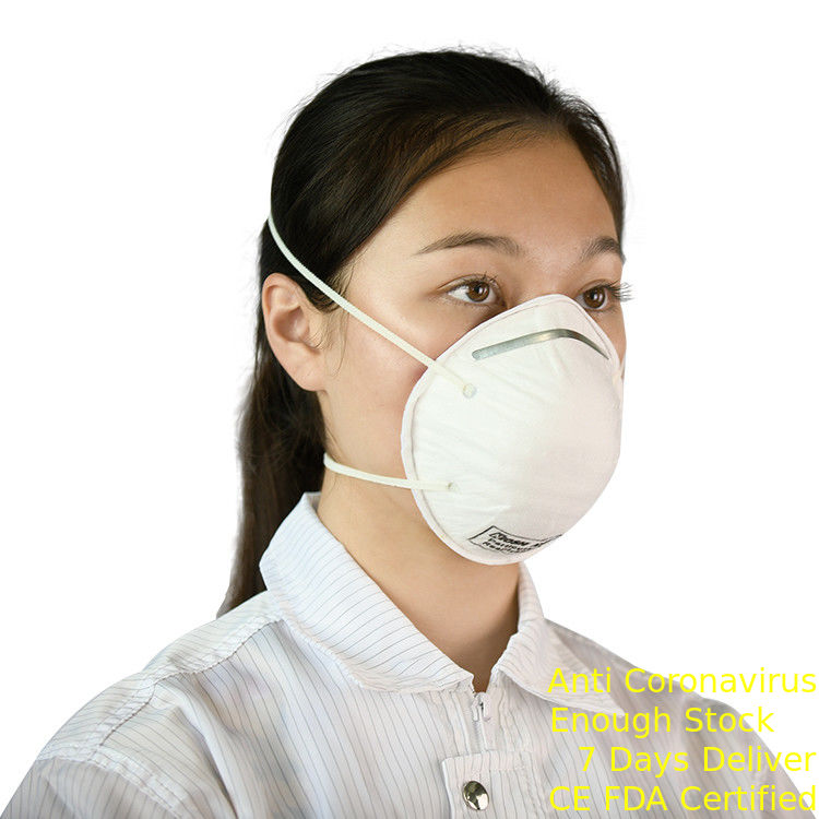 Beschikbare N95 PM 2,5 Masker van het het Ademhalingsapparaatgezicht van FFP2 het Anti-vervuilings voor Industrieel Gebied leverancier